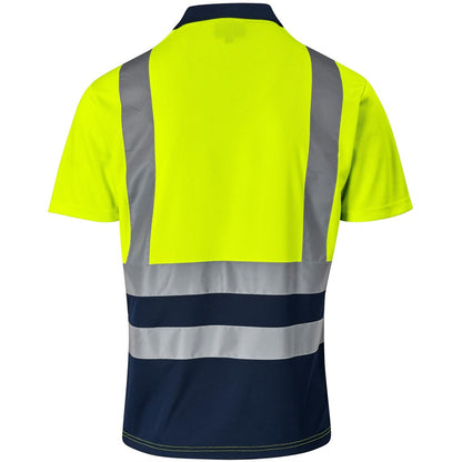 Surveyor Two-Tone Hi-Viz Reflective Golf Shirt