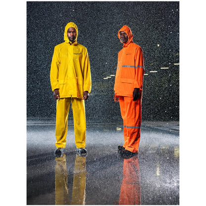 Outdoor Hi-Viz Reflective Polyester/PVC Rainsuit