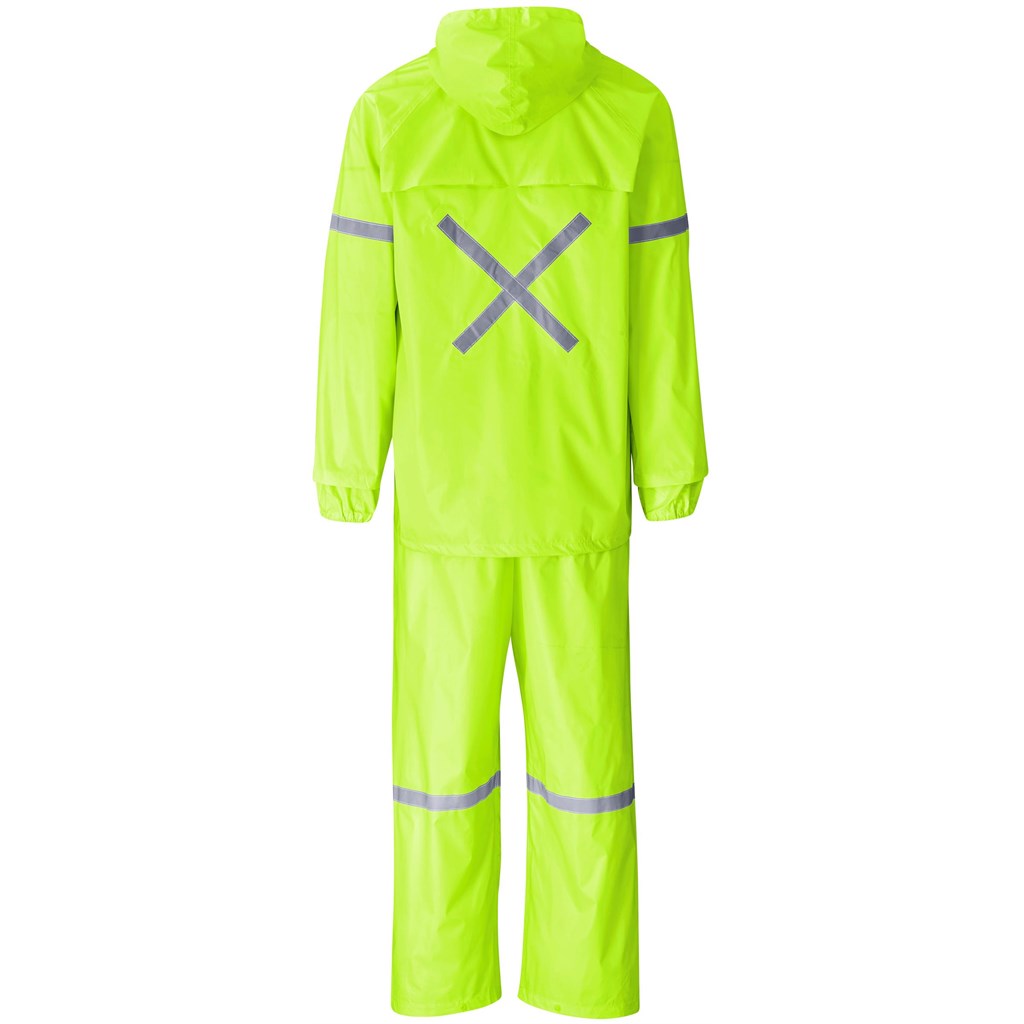 Outdoor Hi-Viz Reflective Polyester/PVC Rainsuit