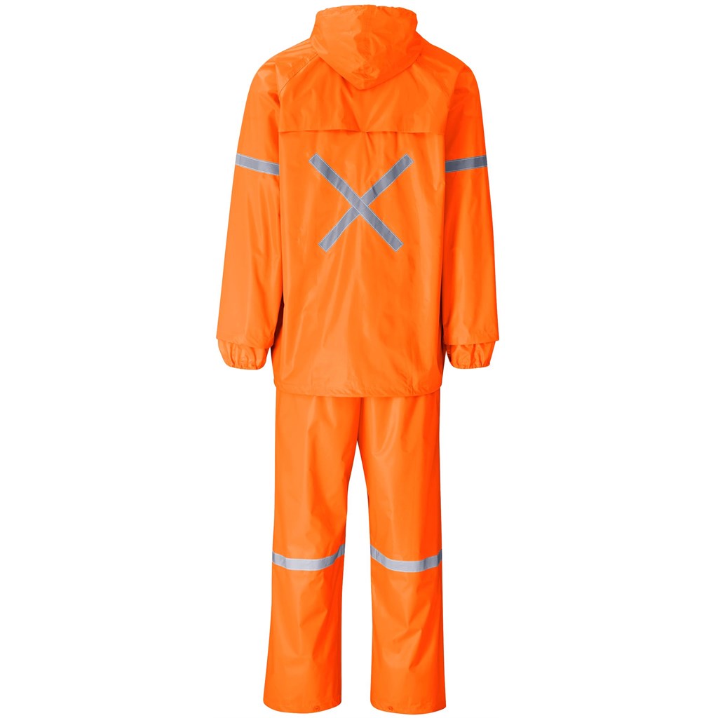 Outdoor Hi-Viz Reflective Polyester/PVC Rainsuit
