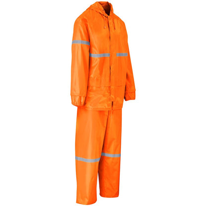 Outdoor Hi-Viz Reflective Polyester/PVC Rainsuit