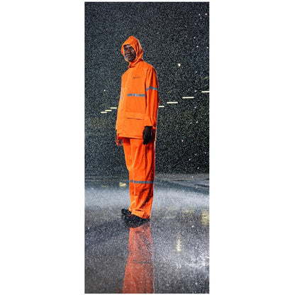 Outdoor Hi-Viz Reflective Polyester/PVC Rainsuit