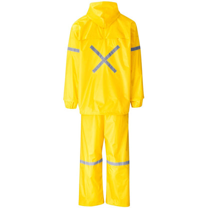 Outdoor Hi-Viz Reflective Polyester/PVC Rainsuit