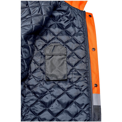 Hazard Padded Two-Tone Hi-Viz Reflective Jacket