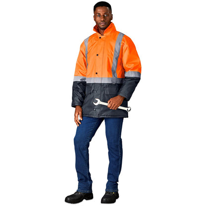 Hazard Padded Two-Tone Hi-Viz Reflective Jacket