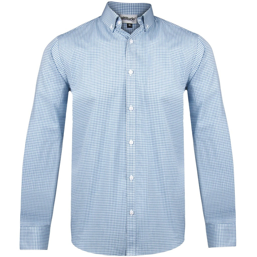 Mens Long Sleeve Edinburgh Shirt - Blue