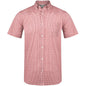 Mens Short Sleeve Edinburgh Shirt - Red