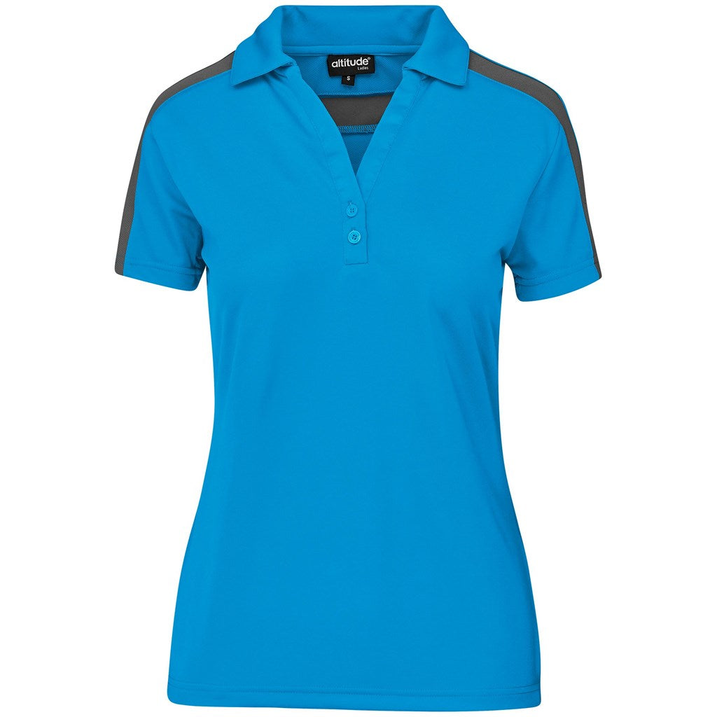 Ladies Nautilus Golf Shirt - Cyan