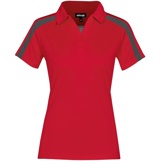 Ladies Nautilus Golf Shirt - Red