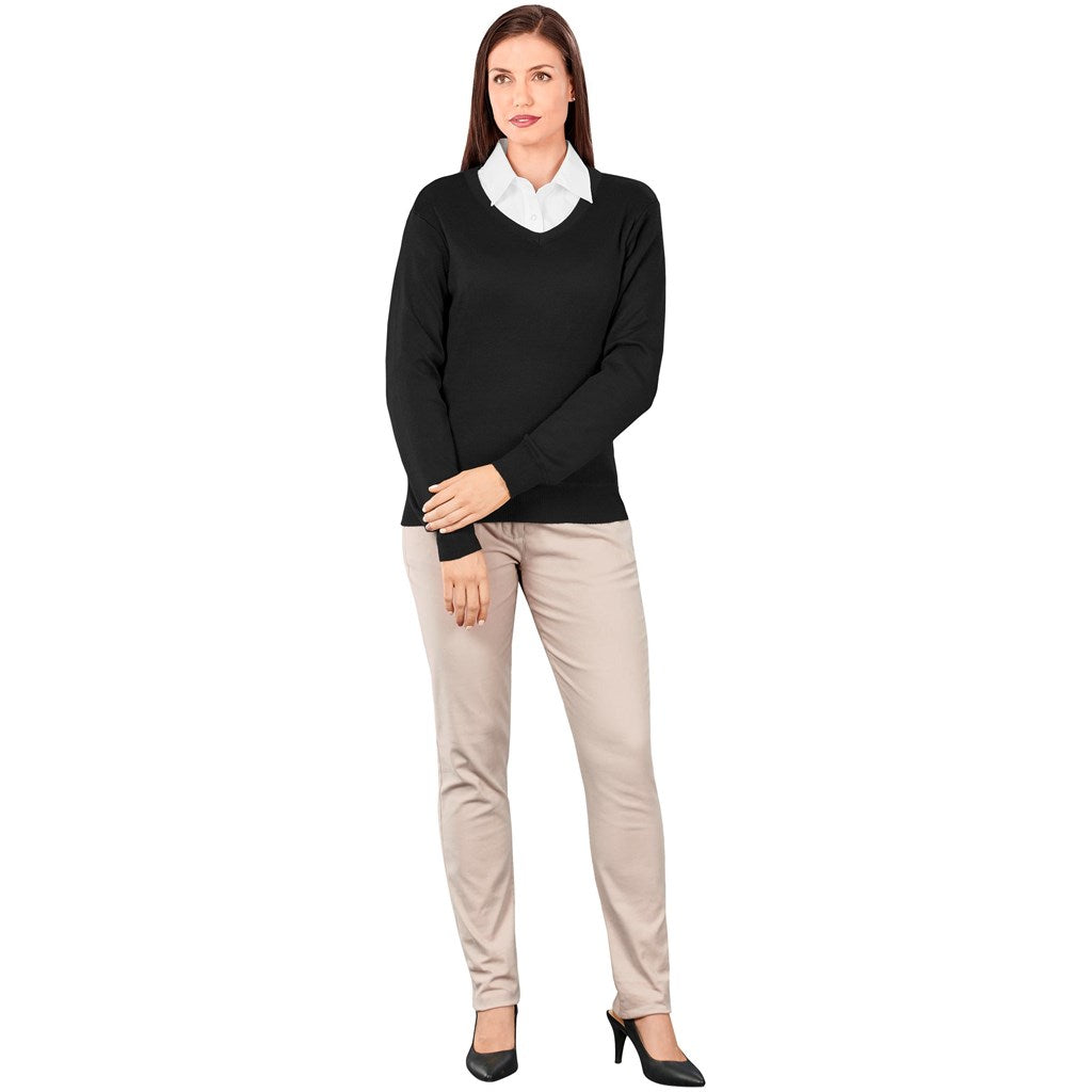 Ladies Long Sleeve Peru V-Neck Jersey