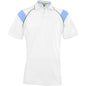 Mens Score Golf Shirt - White Light Blue