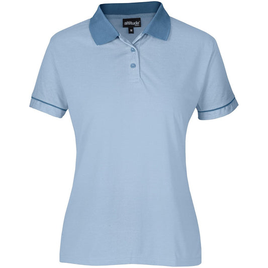 Ladies Verge Golf Shirt - Light Blue