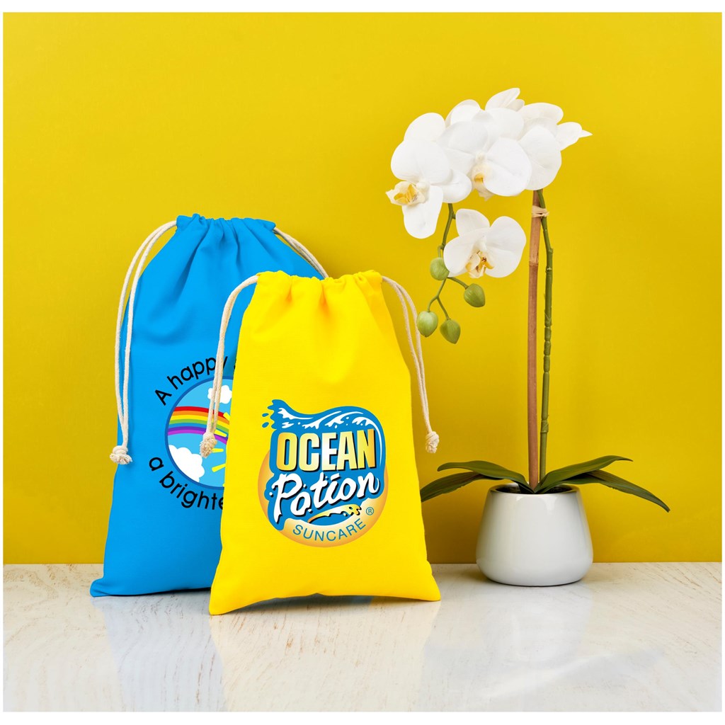 Allsorts Midi Cotton Drawstring Pouch