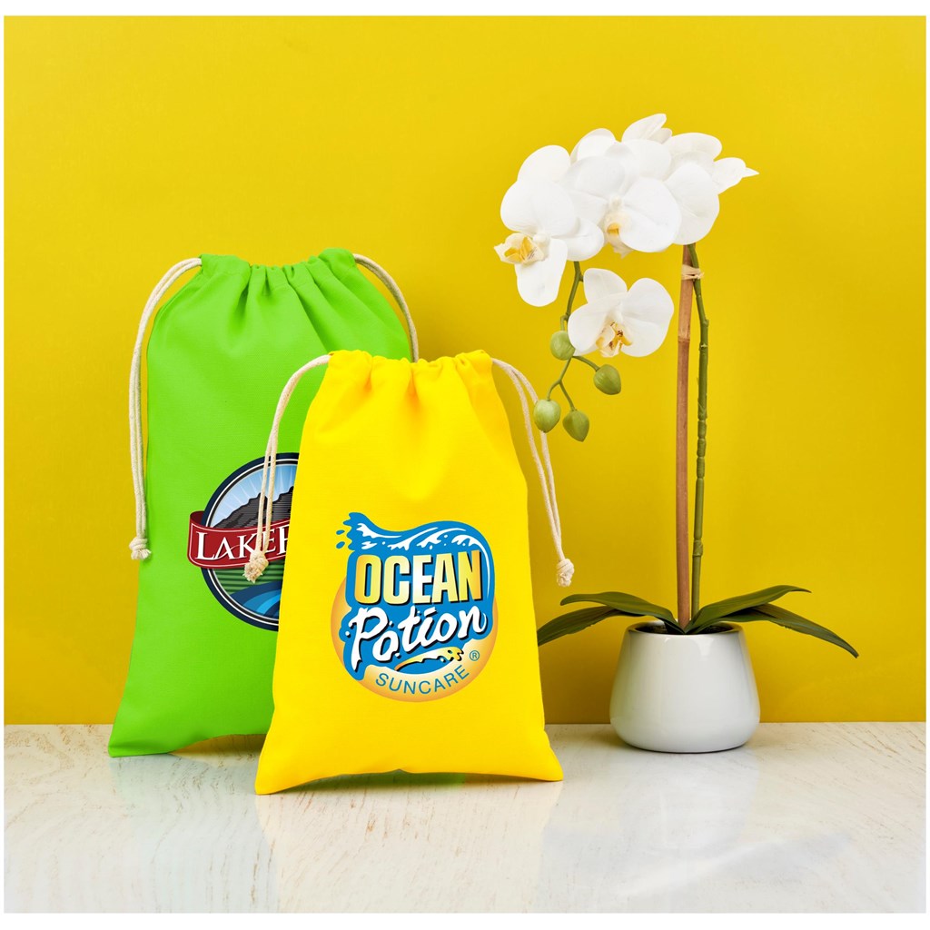 Allsorts Midi Cotton Drawstring Pouch