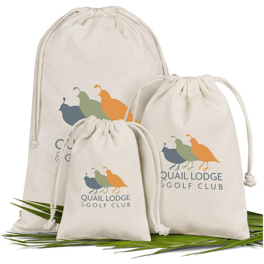 Okiyo Chikara Cotton Maxi Drawstring Pouch