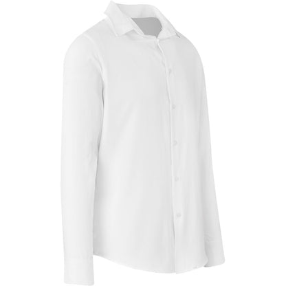 Mens Long Sleeve Wallstreet Shirt - White