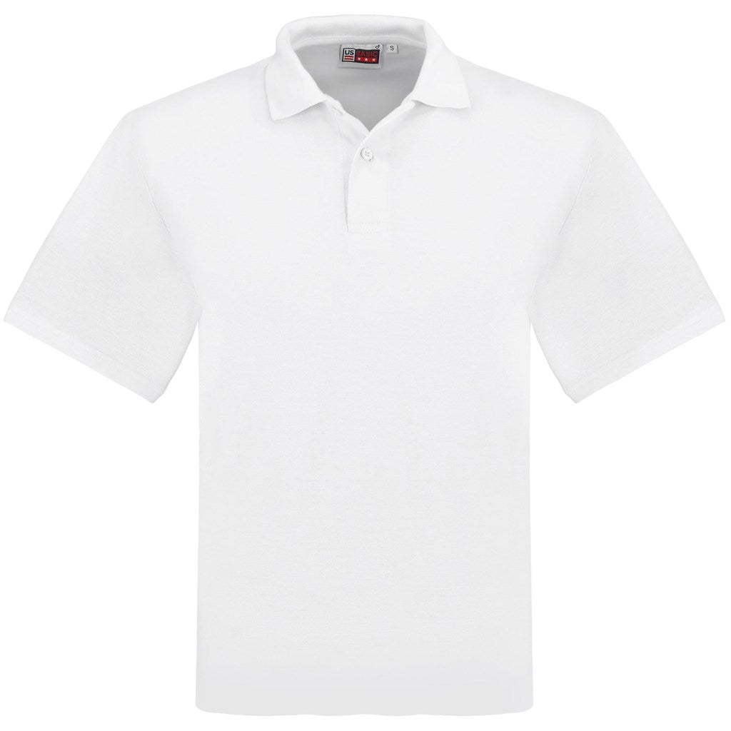 Mens Elemental Golf Shirt - White