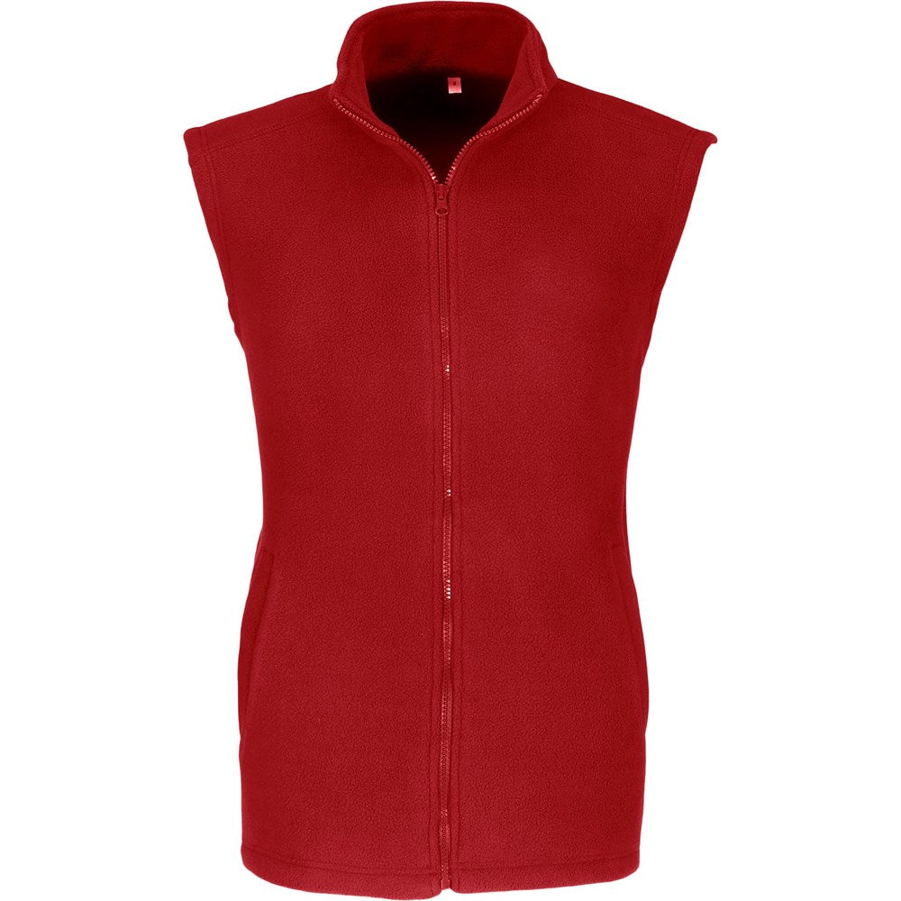 Mens Yukon Micro Fleece Bodywarmer - Red