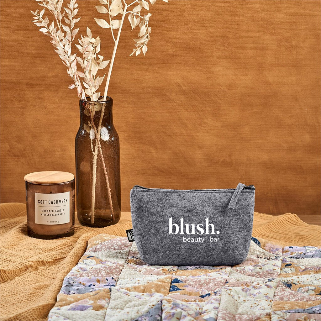 Okiyo Kesho RPET Felt Mini Cosmetic Bag