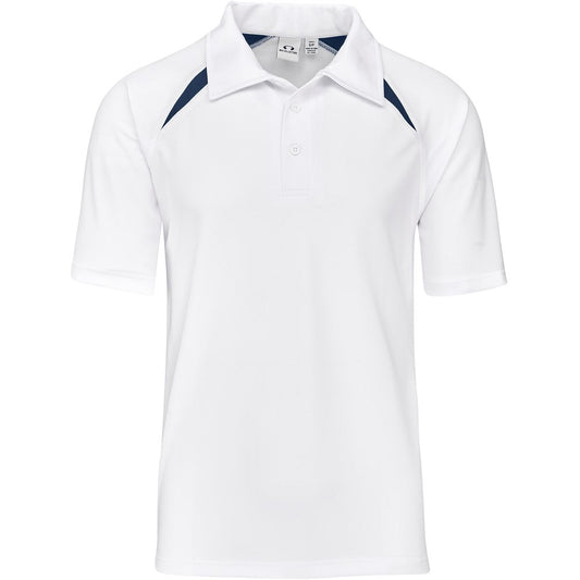 Kids Splice Golf Shirt - White