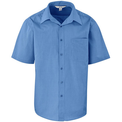 Mens Short Sleeve Micro Check Shirt