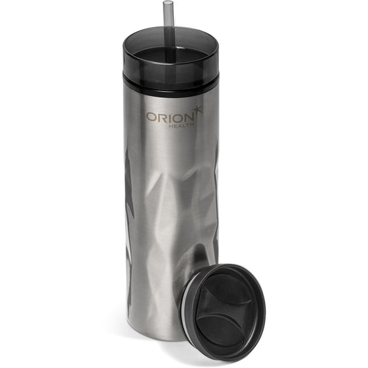 Serendipio Fire & Ice Stainless Steel & Plastic 2-In-1 Tumbler - 435ml - Silver