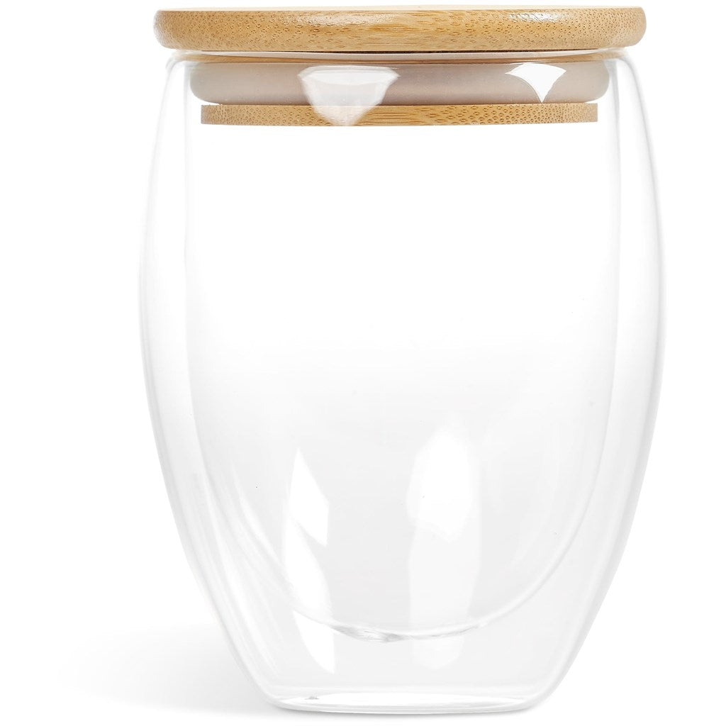 Okiyo Moco Double-Wall Glass Cup - 350ml