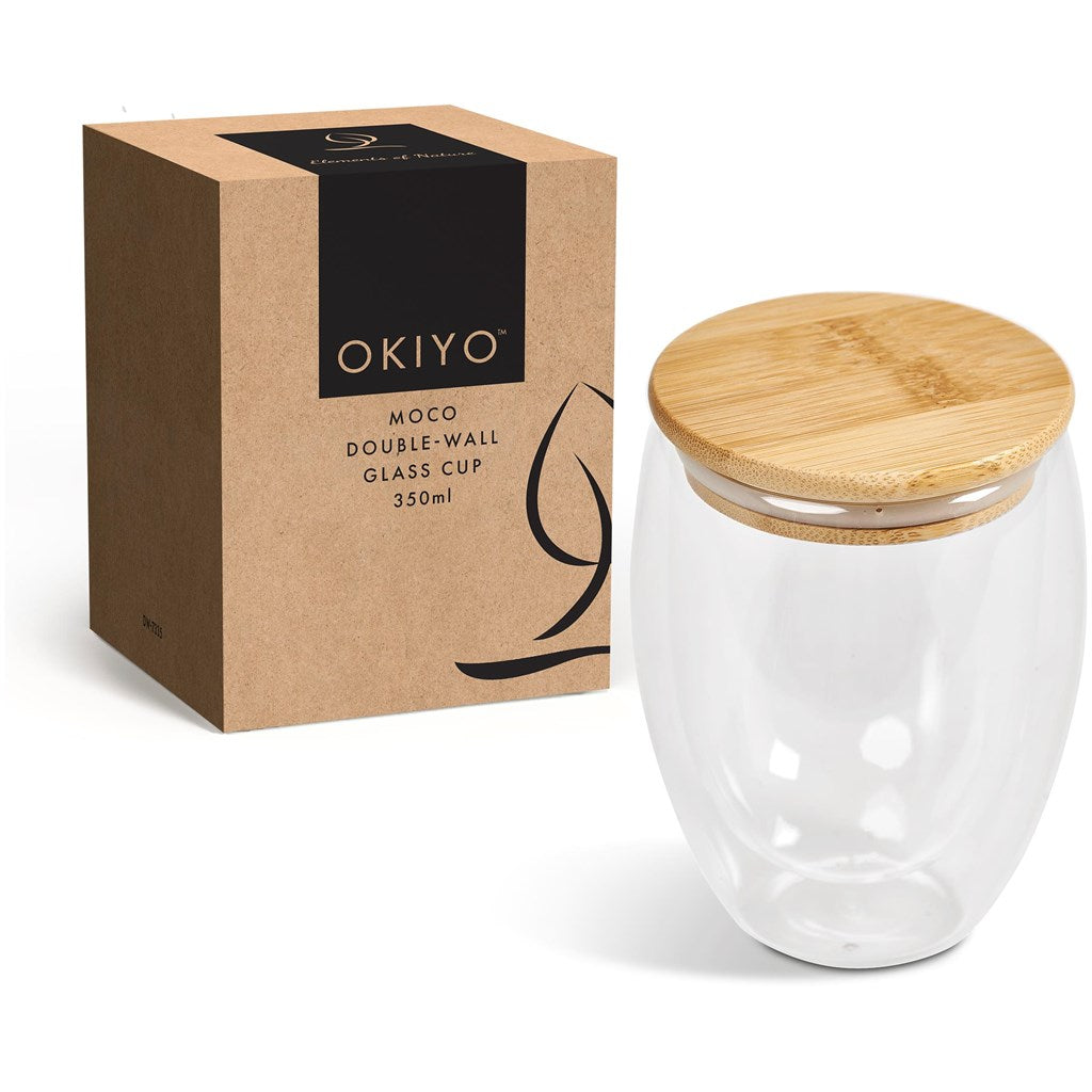 Okiyo Moco Double-Wall Glass Cup - 350ml