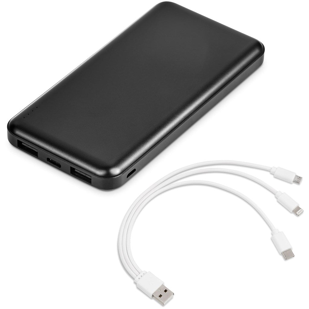 Kingpin Black Compact 5000mAh Power Bank Set