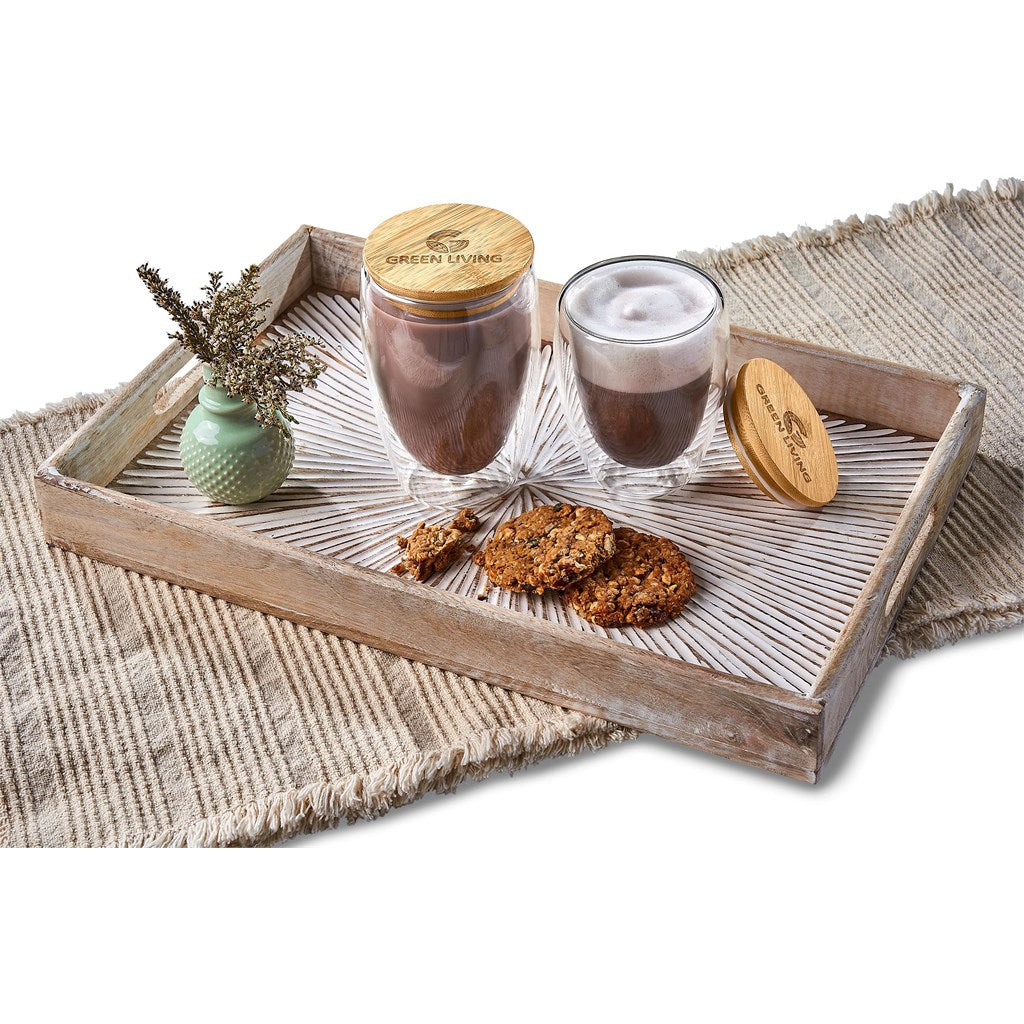 Okiyo Moco Double-Wall Glass Cup Duo Set