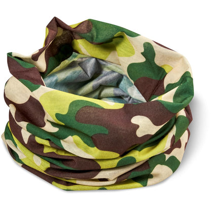 Kids Camo Flexi Tubular Bandana - Green