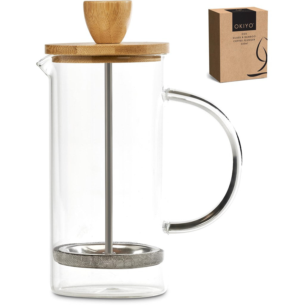 Okiyo Osu Glass Coffee Plunger - 350ml