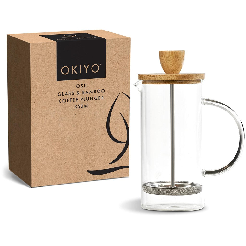 Okiyo Osu Glass Coffee Plunger - 350ml