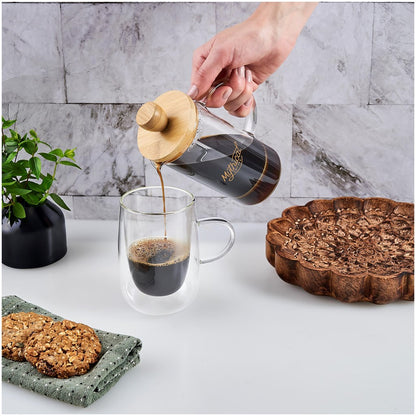 Okiyo Osu Glass Coffee Plunger - 350ml