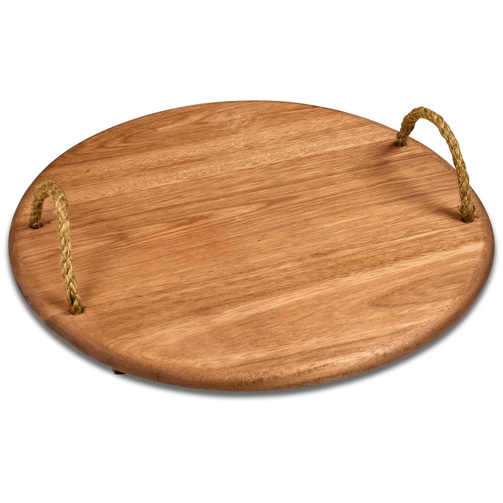 Okiyo Homegrown Medium Round Hardwood Food Platter