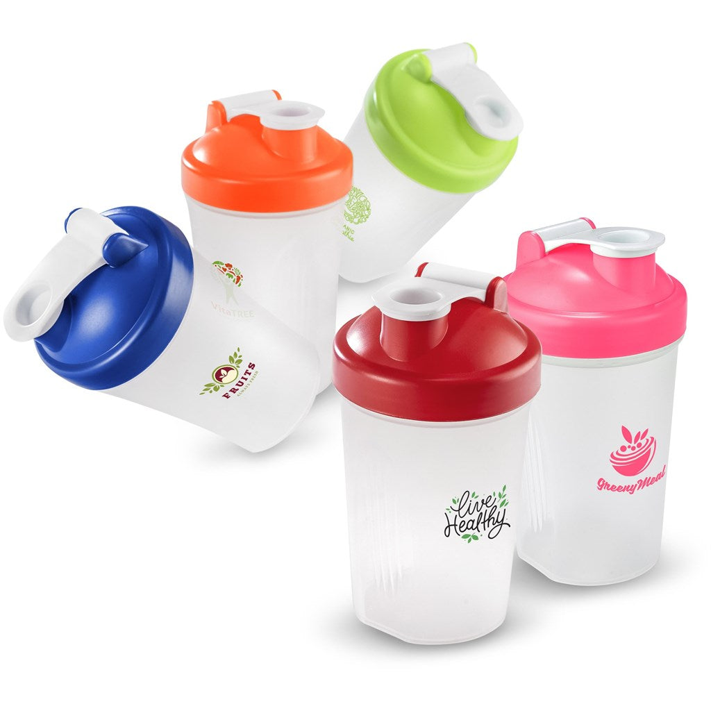 Altitude Shake & Burn Plastic Protein Shaker - 400ml - Black