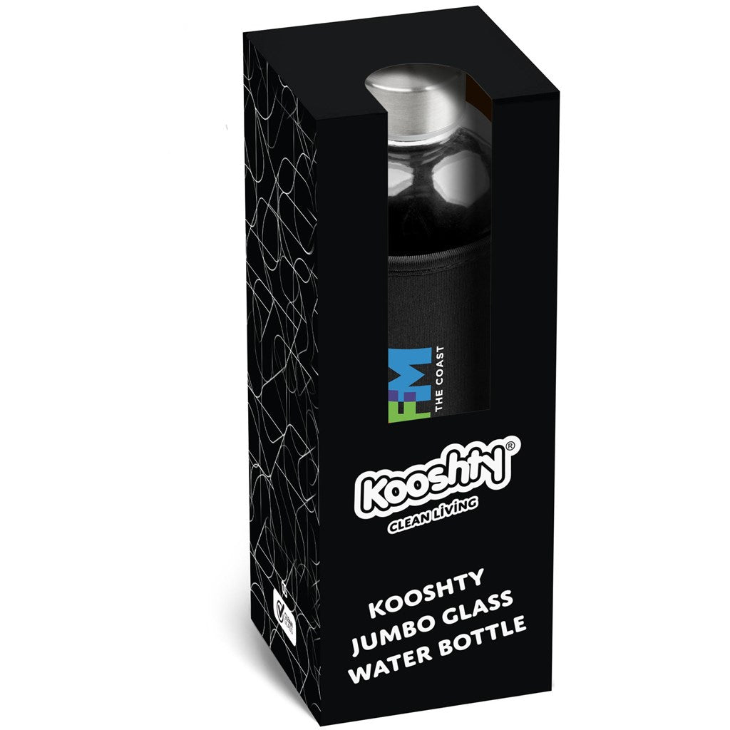 Kooshty Jumbo Glass Water Bottle - 1 Litre