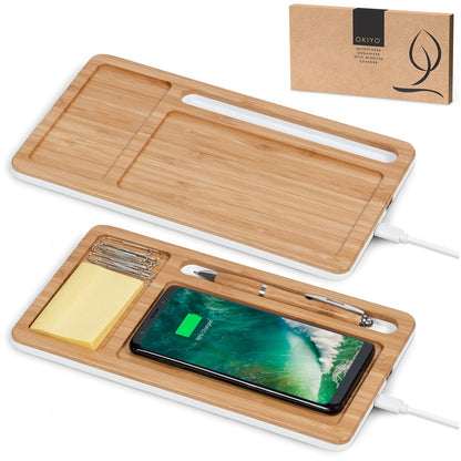 Okiyo Musen Desk Organiser with Wireless Charger