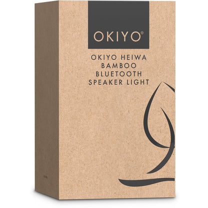 Okiyo Heiwa Bamboo Bluetooth Speaker & Night Light