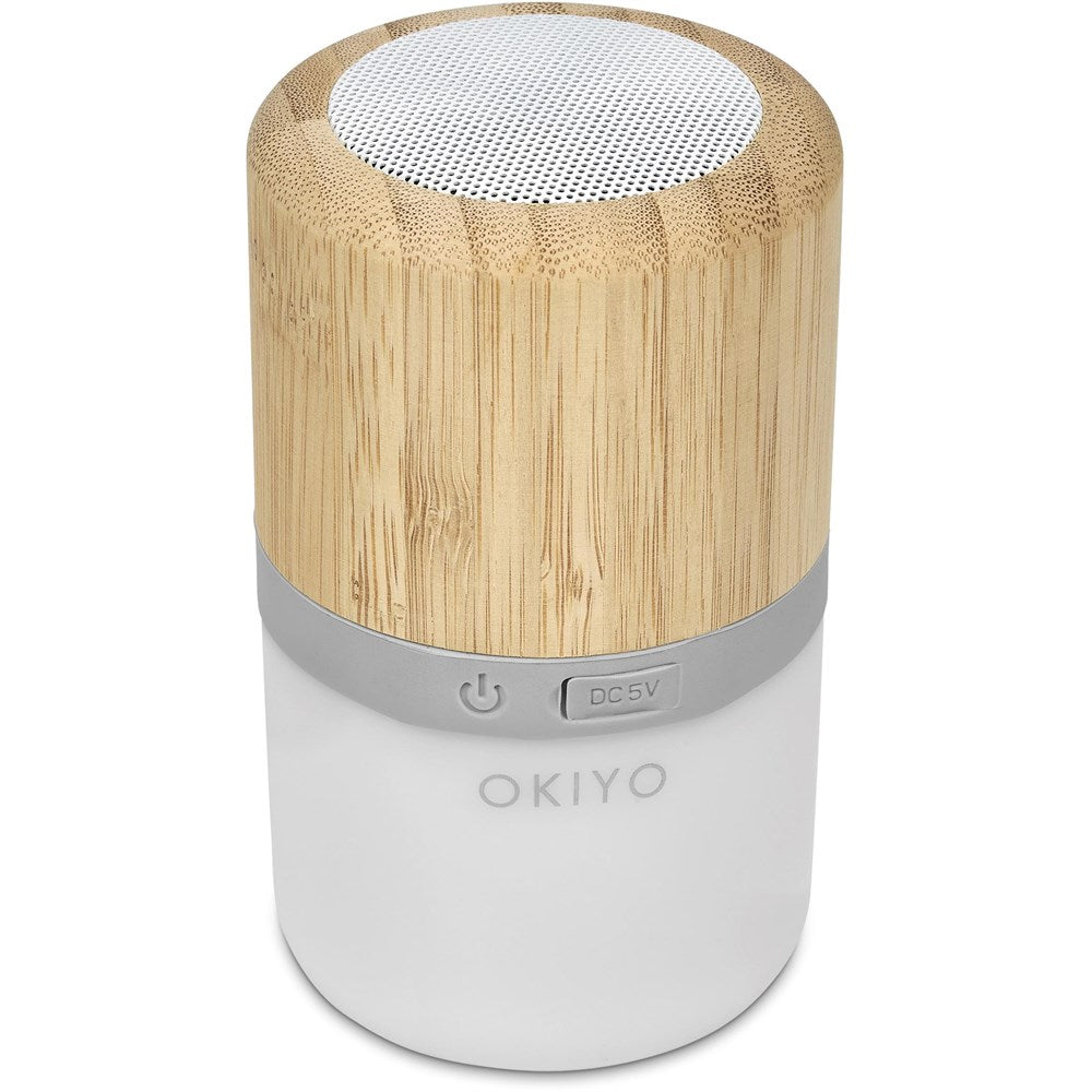 Okiyo Heiwa Bamboo Bluetooth Speaker & Night Light