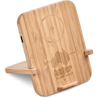 Okiyo Noryoku Bamboo Wireless Charging Phone Stand