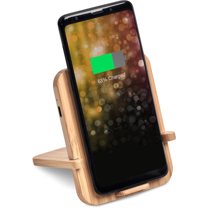 Okiyo Noryoku Bamboo Wireless Charging Phone Stand