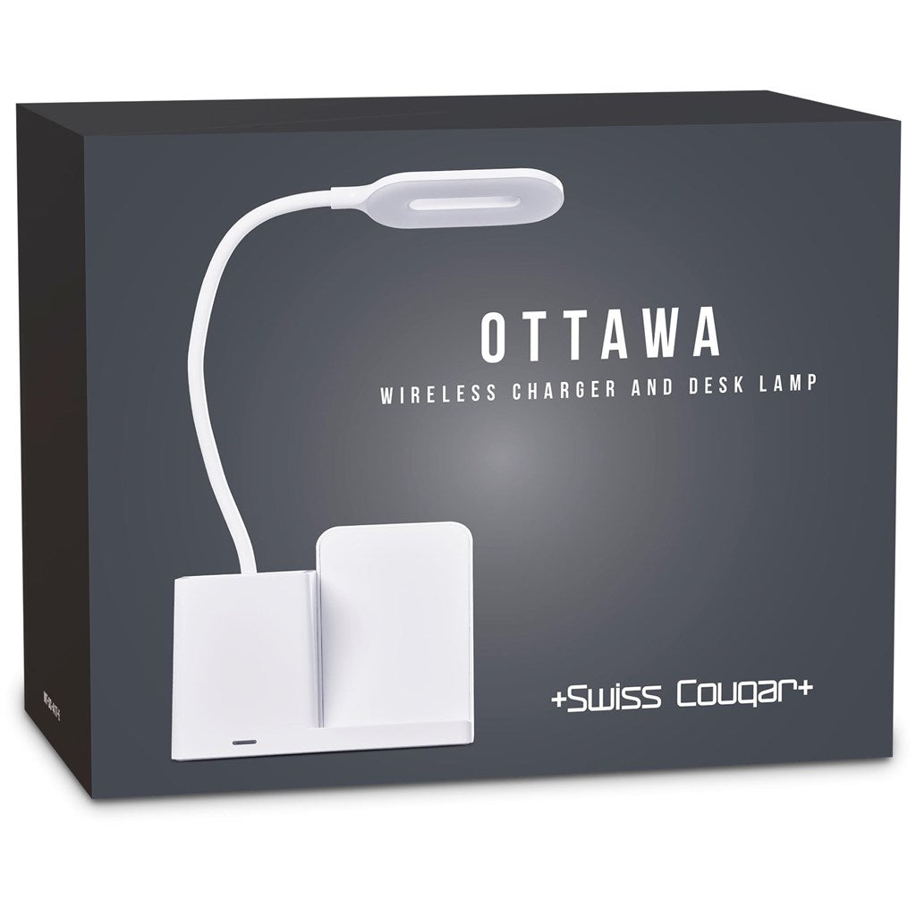 Swiss Cougar Ottawa Wireless Charger and Desk Lamp