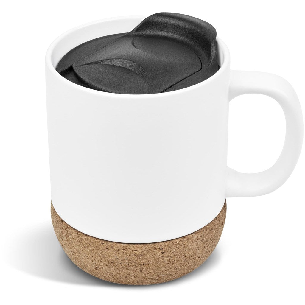 Serendipio Sienna Cork & Ceramic Coffee Mug - 340ml