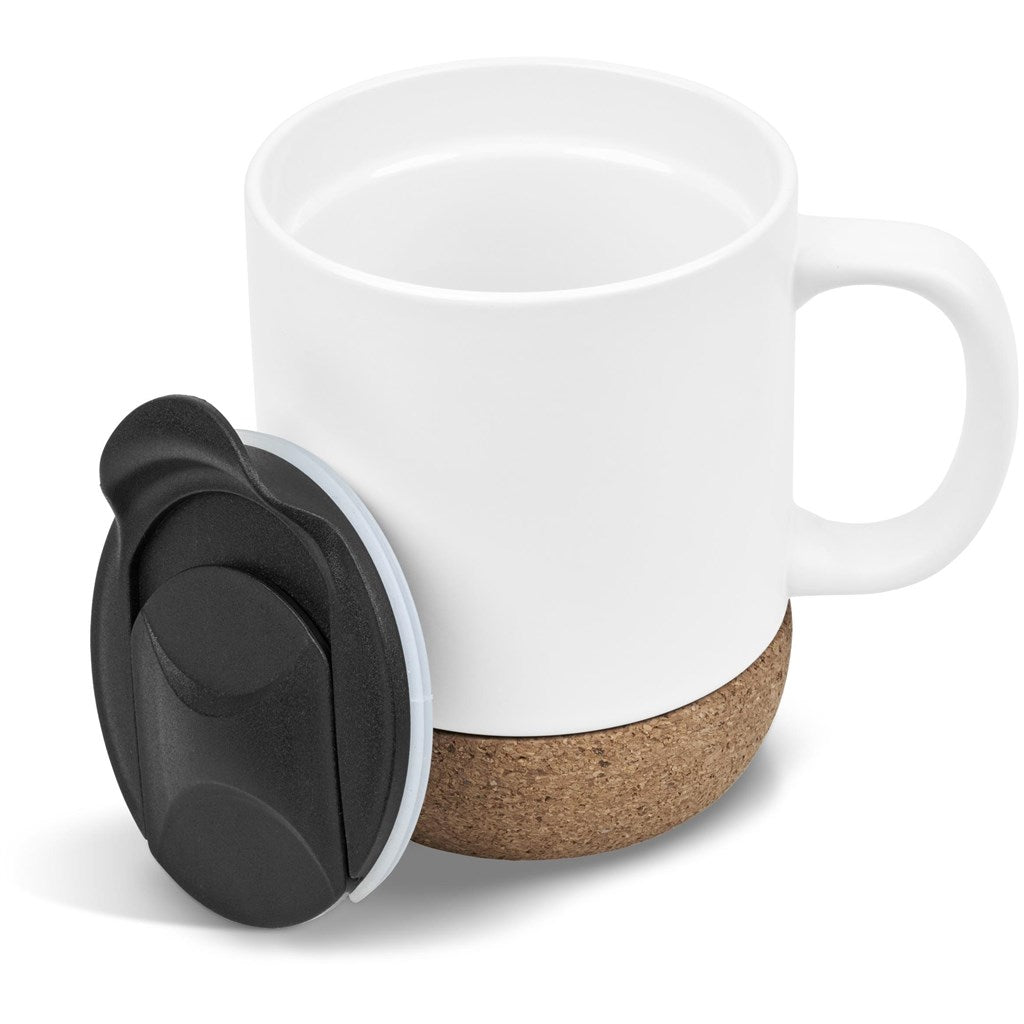 Serendipio Sienna Cork & Ceramic Coffee Mug - 340ml