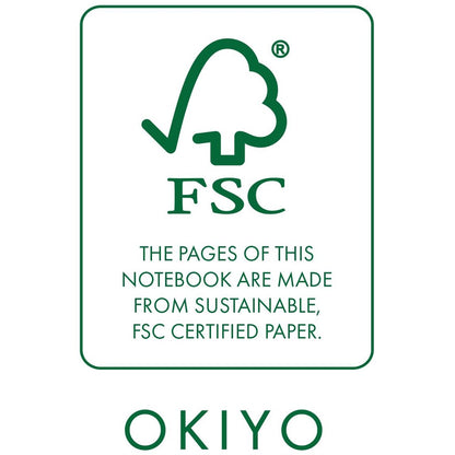 Okiyo FSC Certified Paper A5 Hard Cover Notebook