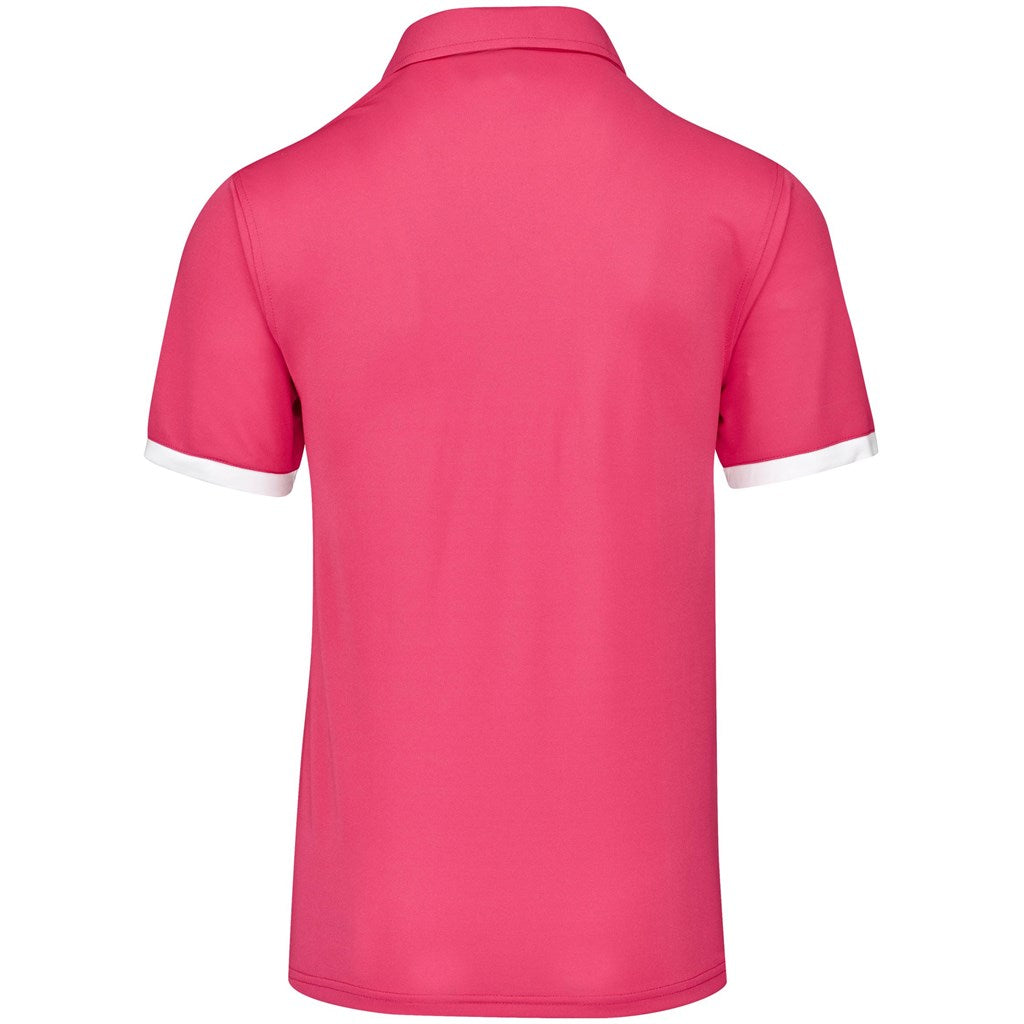 Mens Contest Golf Shirt - Pink