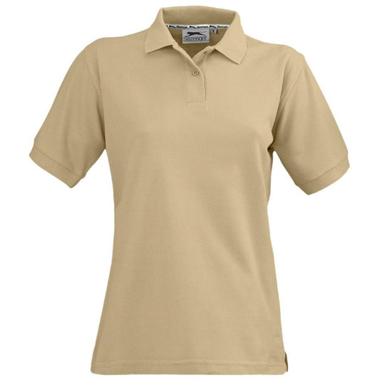 Ladies Crest Golf Shirt - Khaki