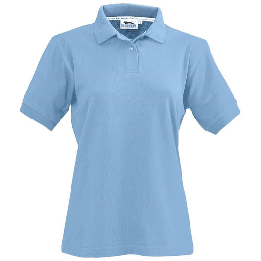 Ladies Crest Golf Shirt - Light Blue