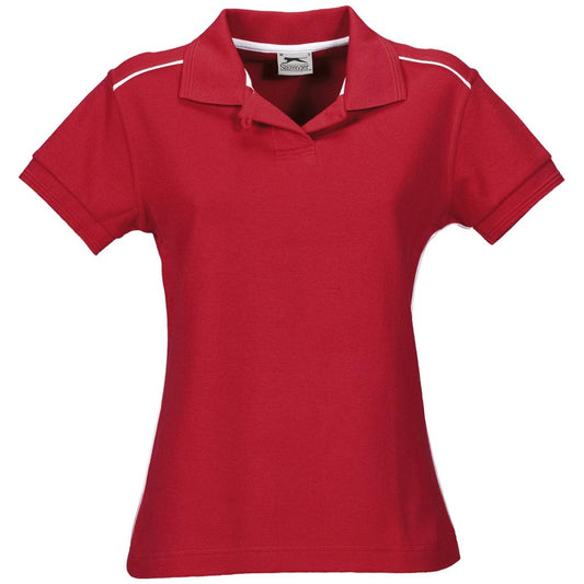 Ladies Backhand Golf Shirt - Red